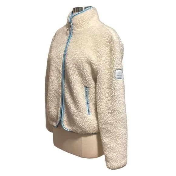 Ivory Ella - Full Zip Faux Sherpa Jacket sz Small - Picture 7 of 13